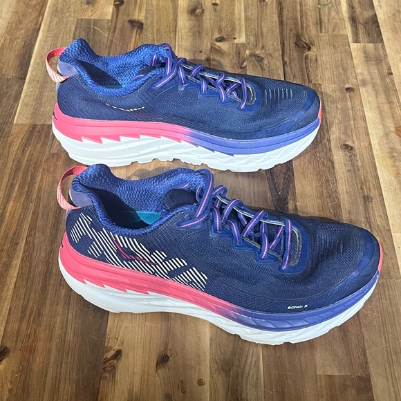 Hoka One One Women's Athletic Shoes - Purple and Pink - Picture 3 of 8
